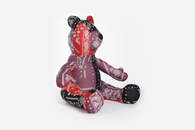 Palm Angels Bandana Patchwork Teddy Bear Release 
