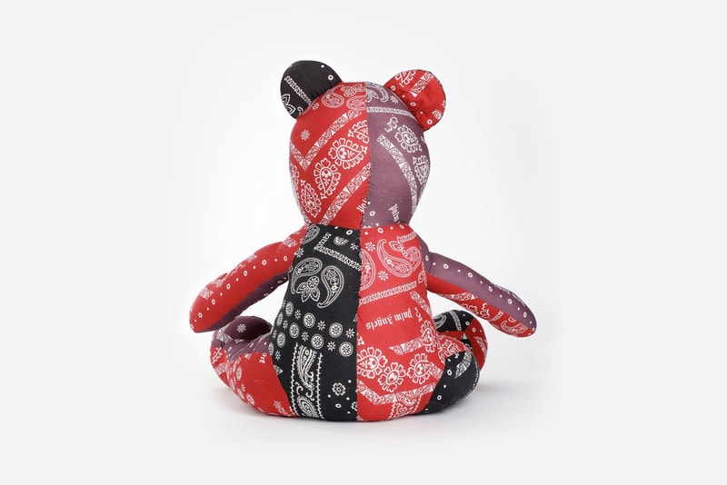 Palm Angels Bandana Patchwork Teddy Bear Release 