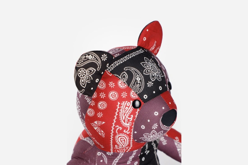 Palm Angels Bandana Patchwork Teddy Bear Release 