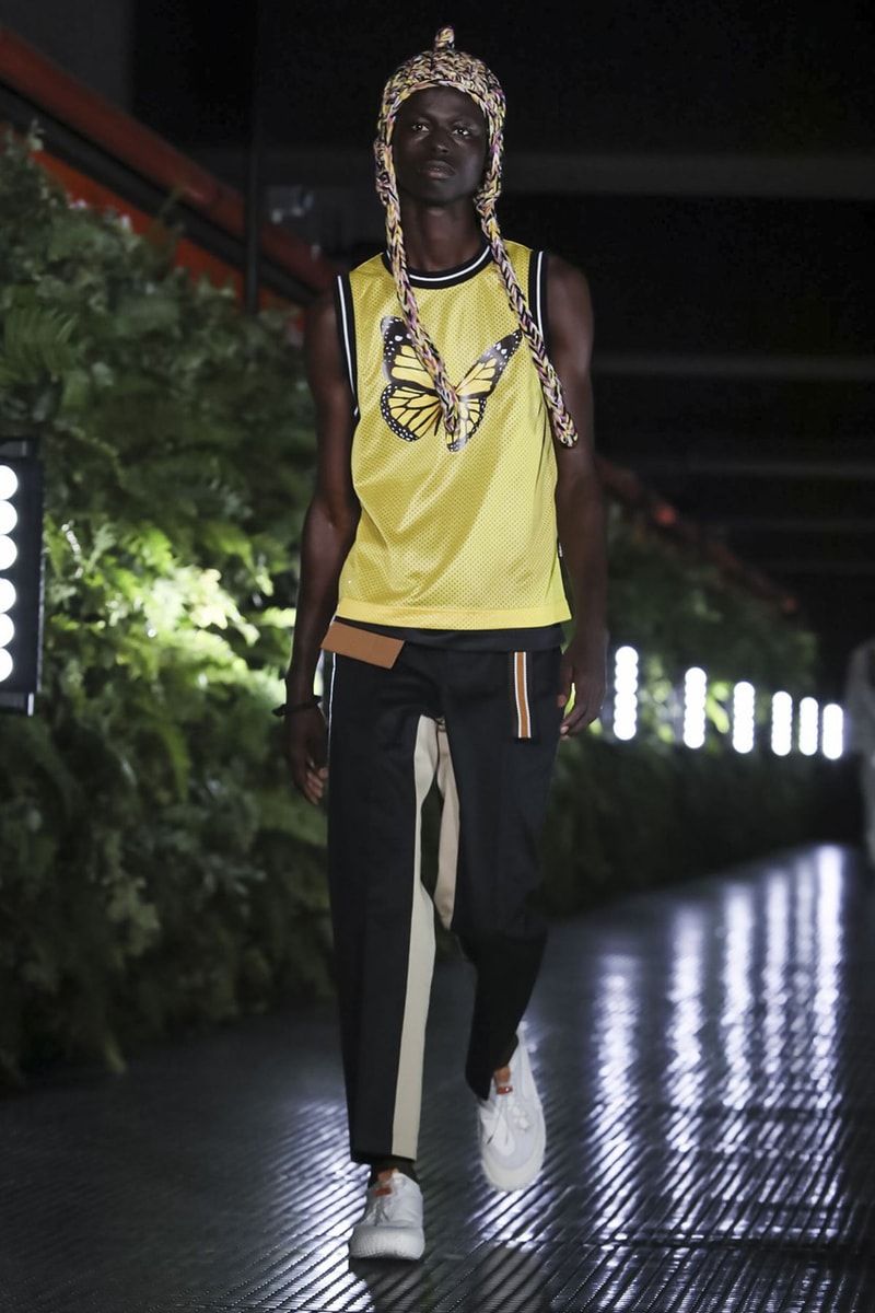 Palm Angels Spring Summer 2020 Collection Milan Francesco Ragazzi Los Angeles Floral pattern butterfly print resort lounge hawaiian shirt leather jacket Fashion Week