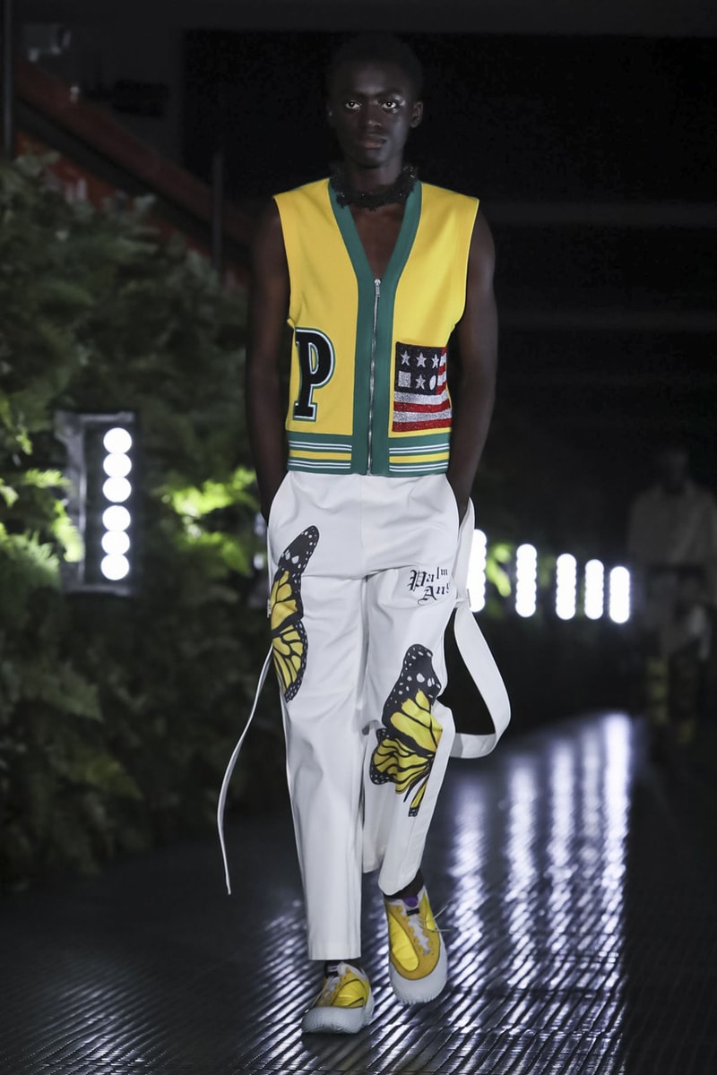 Palm Angels Spring Summer 2020 Collection Milan Francesco Ragazzi Los Angeles Floral pattern butterfly print resort lounge hawaiian shirt leather jacket Fashion Week