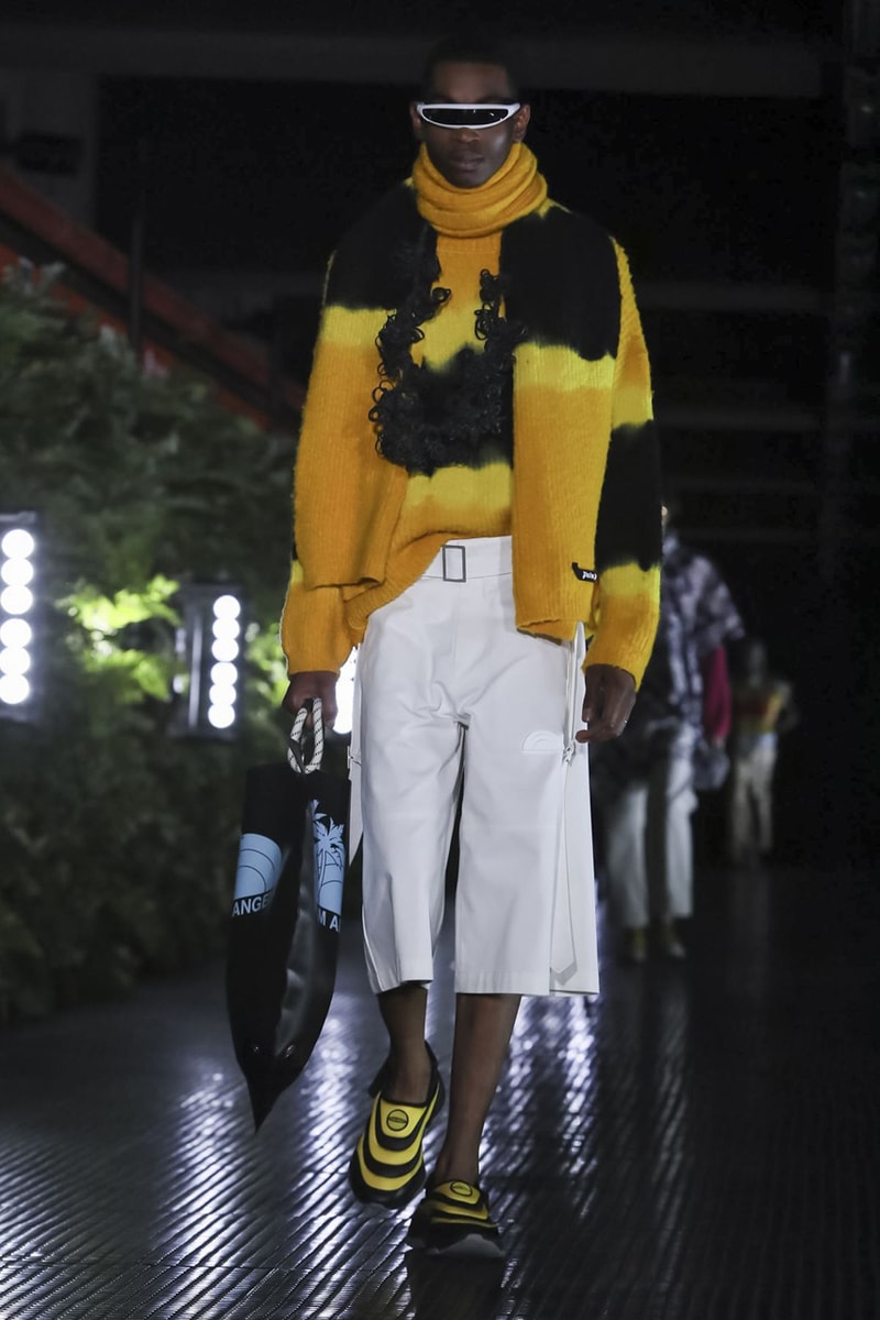 Palm Angels Spring Summer 2020 Collection Milan Francesco Ragazzi Los Angeles Floral pattern butterfly print resort lounge hawaiian shirt leather jacket Fashion Week