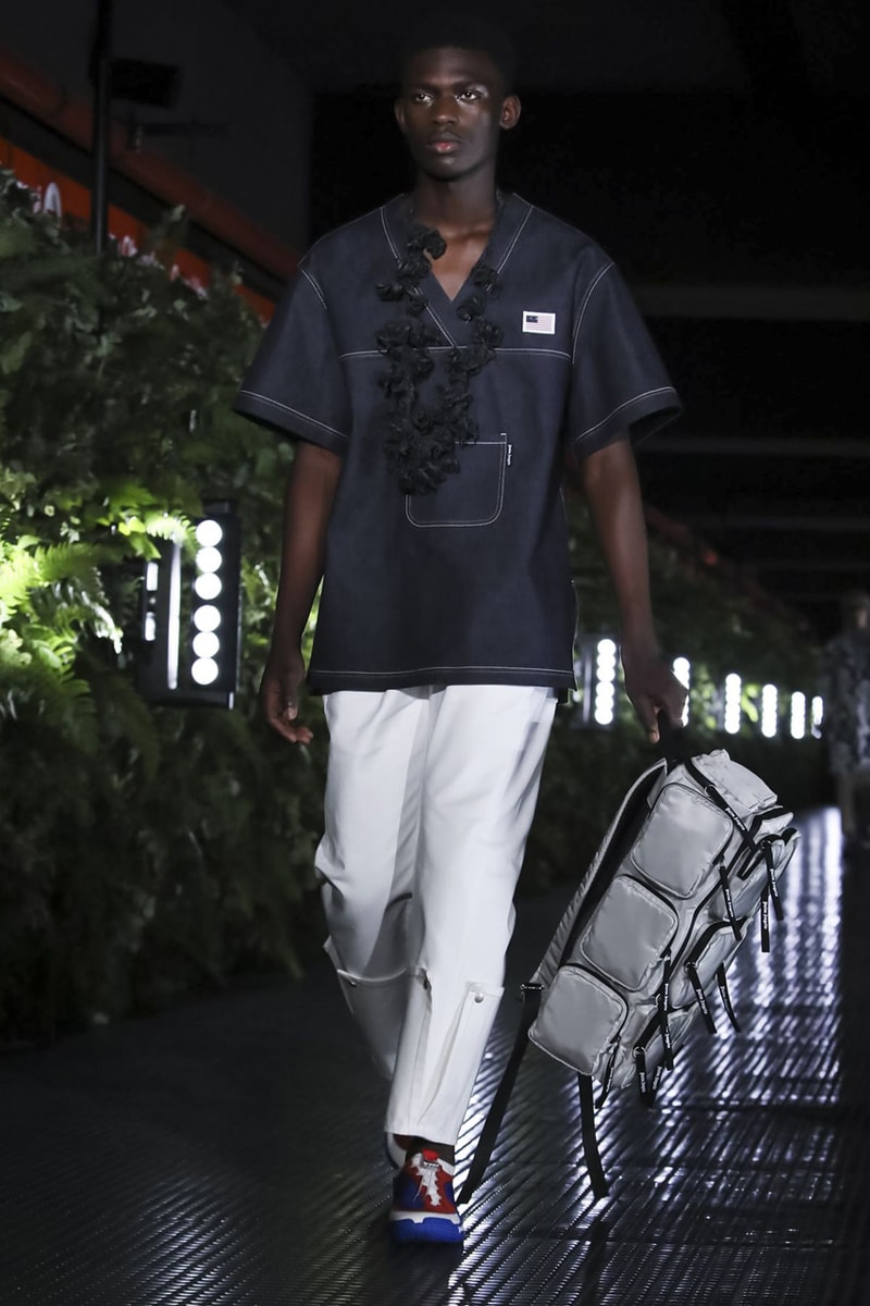 Palm Angels Spring Summer 2020 Collection Milan Francesco Ragazzi Los Angeles Floral pattern butterfly print resort lounge hawaiian shirt leather jacket Fashion Week