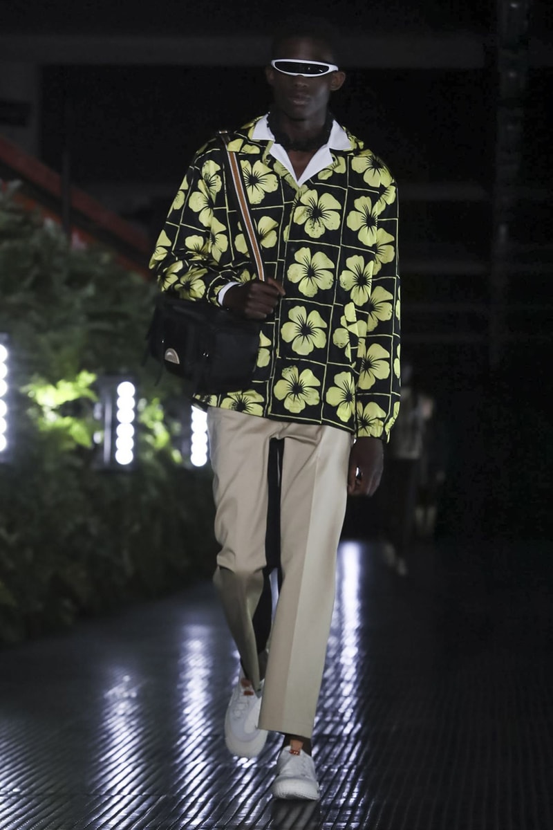 Palm Angels Spring Summer 2020 Collection Milan Francesco Ragazzi Los Angeles Floral pattern butterfly print resort lounge hawaiian shirt leather jacket Fashion Week