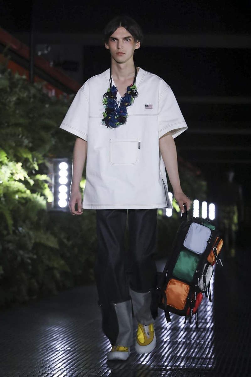 Palm Angels Spring Summer 2020 Collection Milan Francesco Ragazzi Los Angeles Floral pattern butterfly print resort lounge hawaiian shirt leather jacket Fashion Week