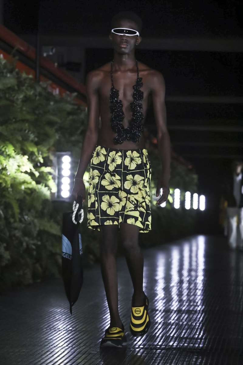 Palm Angels Spring Summer 2020 Collection Milan Francesco Ragazzi Los Angeles Floral pattern butterfly print resort lounge hawaiian shirt leather jacket Fashion Week