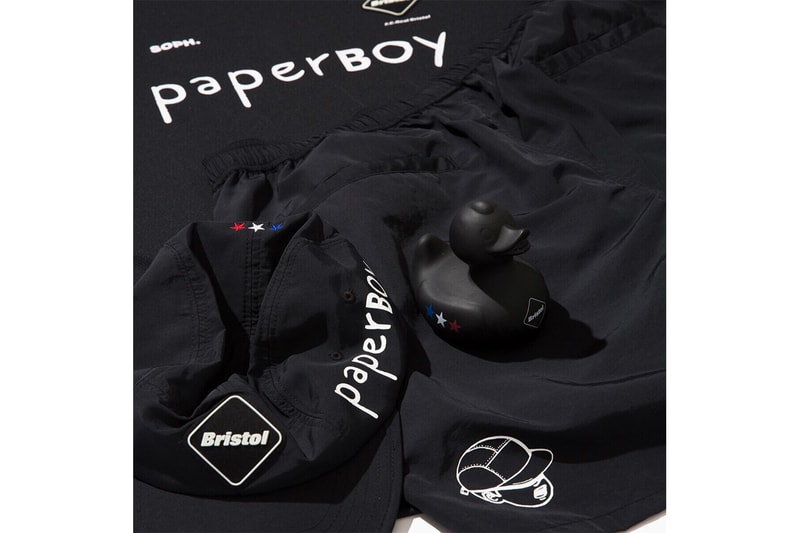 Paperboy x Sophnet FC Real Bristol x Suicoke x Beams Capsule sandals t-shirts bucket hats "137" pop-up store paris 