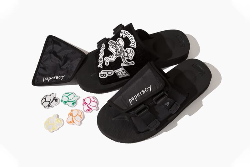 Paperboy x Sophnet FC Real Bristol x Suicoke x Beams Capsule sandals t-shirts bucket hats "137" pop-up store paris 