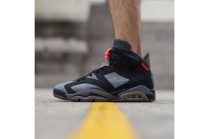 Paris Saint-Germain x Air Jordan 6 On-Foot Look collaborations jordan brand nike psg football soccer
