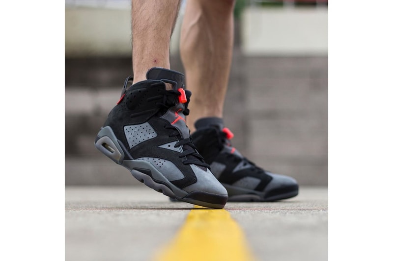 Paris Saint-Germain x Air Jordan 6 On-Foot Look collaborations jordan brand nike psg football soccer