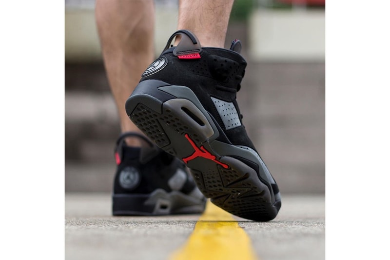 Paris Saint-Germain x Air Jordan 6 On-Foot Look collaborations jordan brand nike psg football soccer