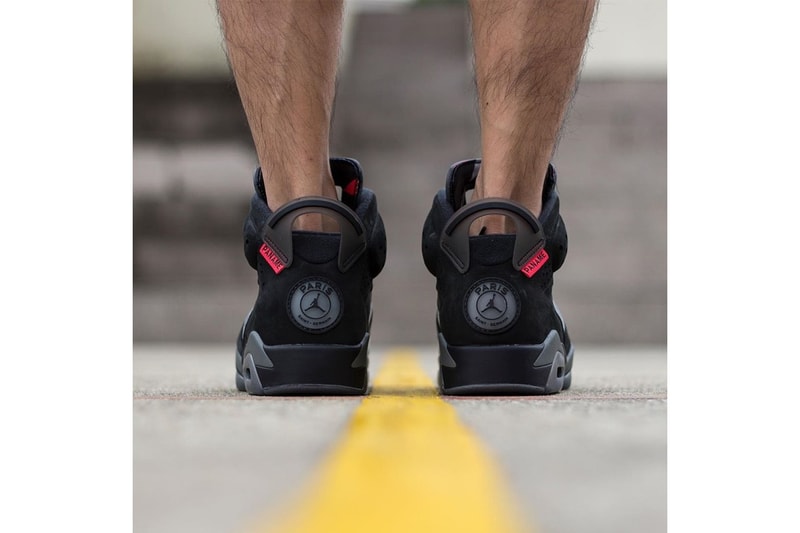Paris Saint-Germain x Air Jordan 6 On-Foot Look collaborations jordan brand nike psg football soccer