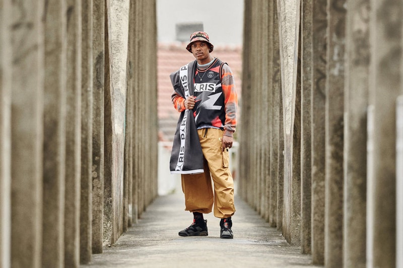 Shop the Latest PSG x Jordan Brand Collection Now air jordan paris saint germain football soccer collaborations nike t shirts basketball shorts lookbooks