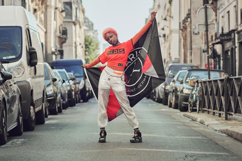 Shop the Latest PSG x Jordan Brand Collection Now air jordan paris saint germain football soccer collaborations nike t shirts basketball shorts lookbooks