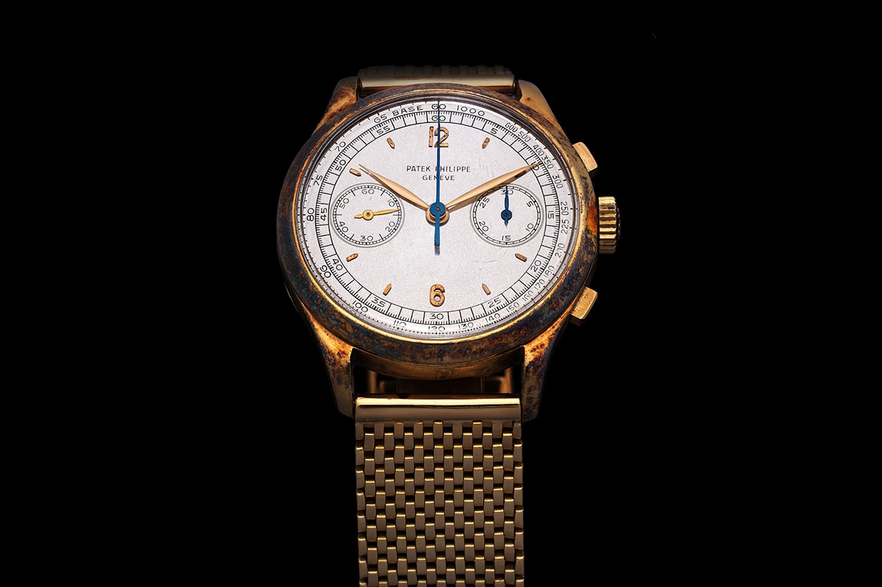 Bonhams Auction House 1947 Patek Philippe ref 1518 £300000 GBP Sale Bond Street London Rolex Submariner Sea-Dweller Cartier Baignoire Oval Maxi 18K Gold Nautilus Watches Timepieces Rare Old Vintage Classic Collectors Items