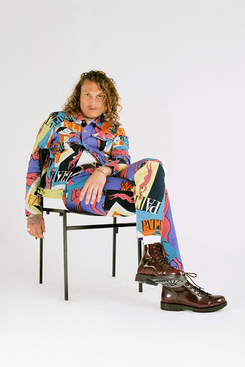 Patta Spring/Summer 2019 SS19 Collection Magazine Denim Printed Co-Ord Two Piece Lookbook Jacket Pants Cap Jeans Unique Cutting Process London Amsterdam Online June 7