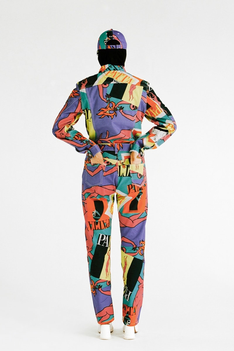 Patta Spring/Summer 2019 SS19 Collection Magazine Denim Printed Co-Ord Two Piece Lookbook Jacket Pants Cap Jeans Unique Cutting Process London Amsterdam Online June 7