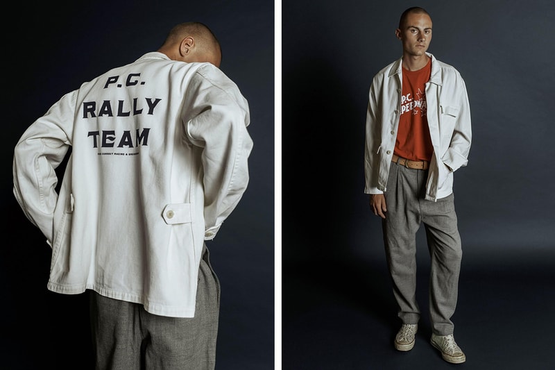 Period Correct Summer 2019 Collection Vintage Motosports Heritage Chore Coat Rally Team Olive Denim jacket Workwear Automotives