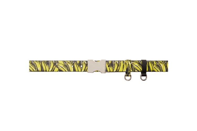 Prada Releases Banana Emblazoned Saffiano Belt