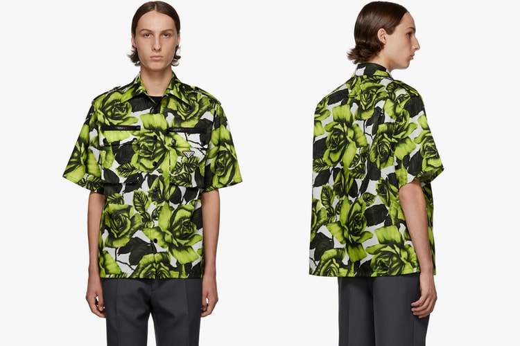 Prada Gives Its Bowling Shirt a Neon-Hued Rose Print