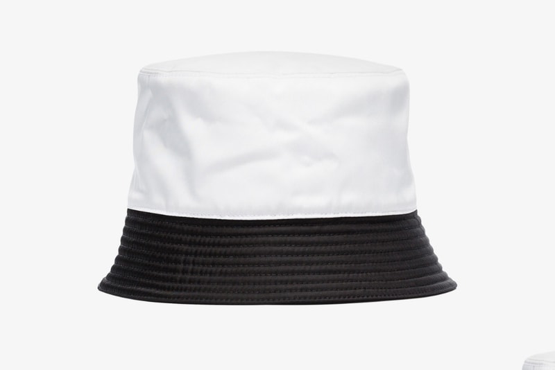 prada bucket hat two tone browns fashion