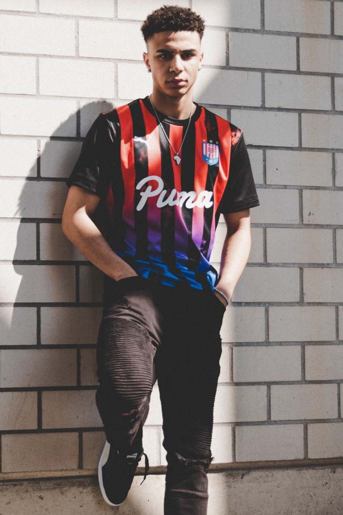 PUMA "Jersey Pack" Spring/Summer 2019 Lookbook football soccer footy kit stripes graphics designs 