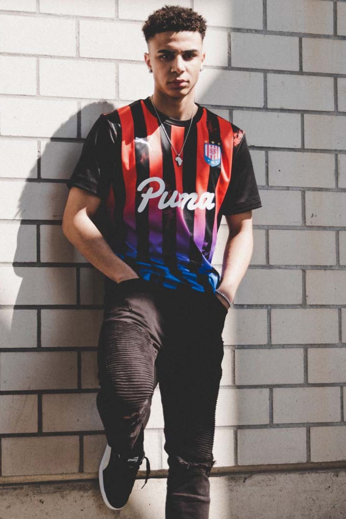 PUMA "Jersey Pack" Spring/Summer 2019 Lookbook football soccer footy kit stripes graphics designs 
