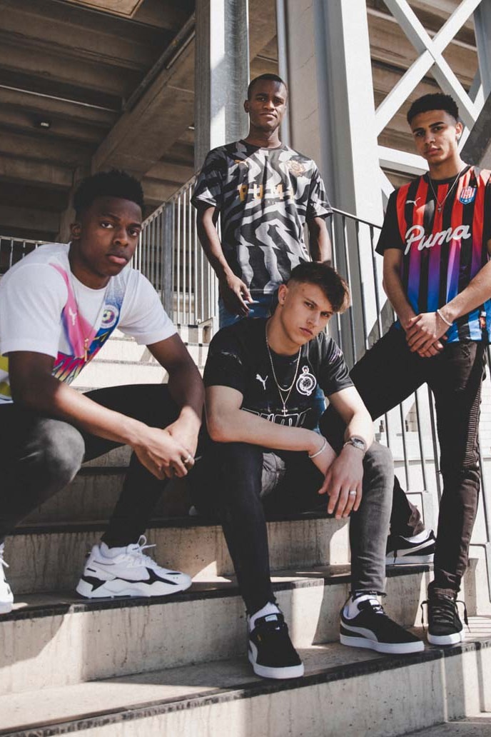PUMA "Jersey Pack" Spring/Summer 2019 Lookbook football soccer footy kit stripes graphics designs 
