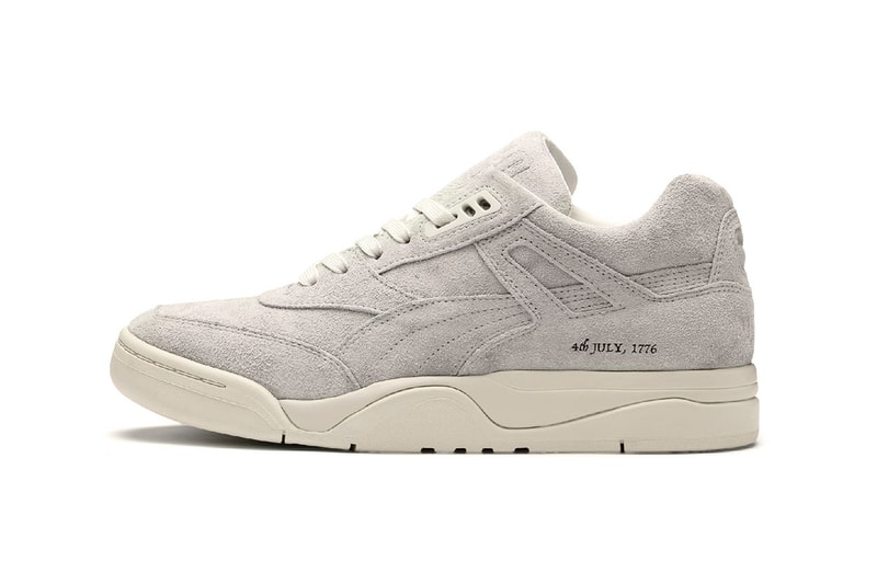 PUMA Palace Guard 4th of July Release Info 370597 Sneaker Drop Information United States of America Independence Day USA Suede Declaration Print US Flag Laces