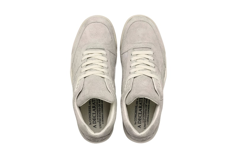 PUMA Palace Guard 4th of July Release Info 370597 Sneaker Drop Information United States of America Independence Day USA Suede Declaration Print US Flag Laces