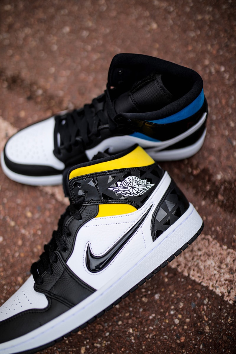 Air Jordan 1 Mid "Quai 54" Closer Look jordan brand air jordan basketball court paris street tournament red green blue yellow