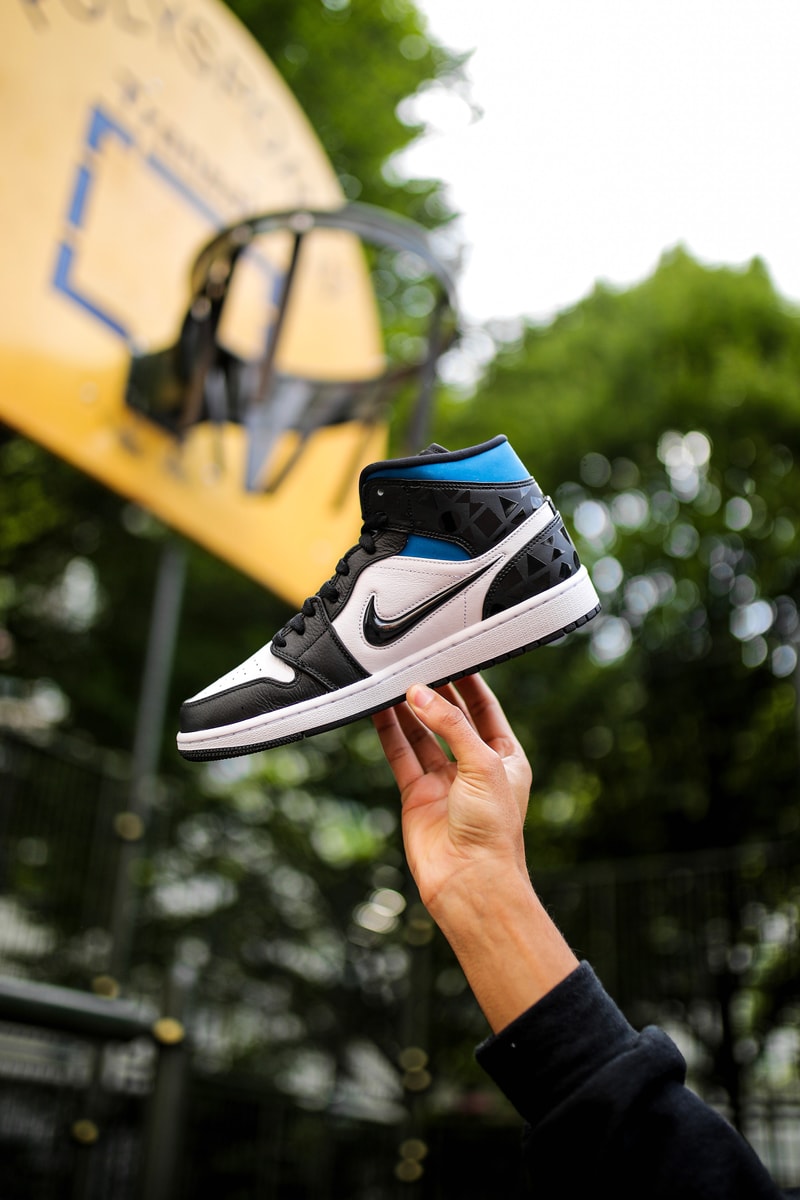 Air Jordan 1 Mid "Quai 54" Closer Look jordan brand air jordan basketball court paris street tournament red green blue yellow