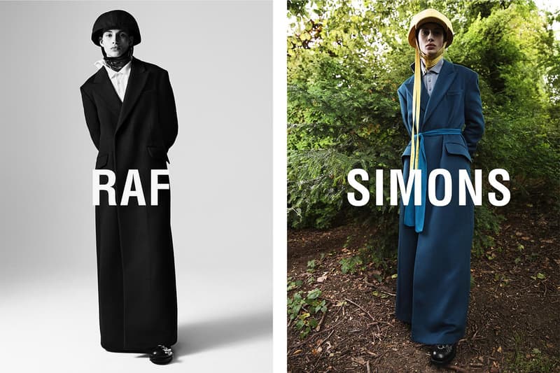 raf simons willy vanderperre olivier rizzo fall/winter 2019 campaign imagery collection details closer look lookbook release information