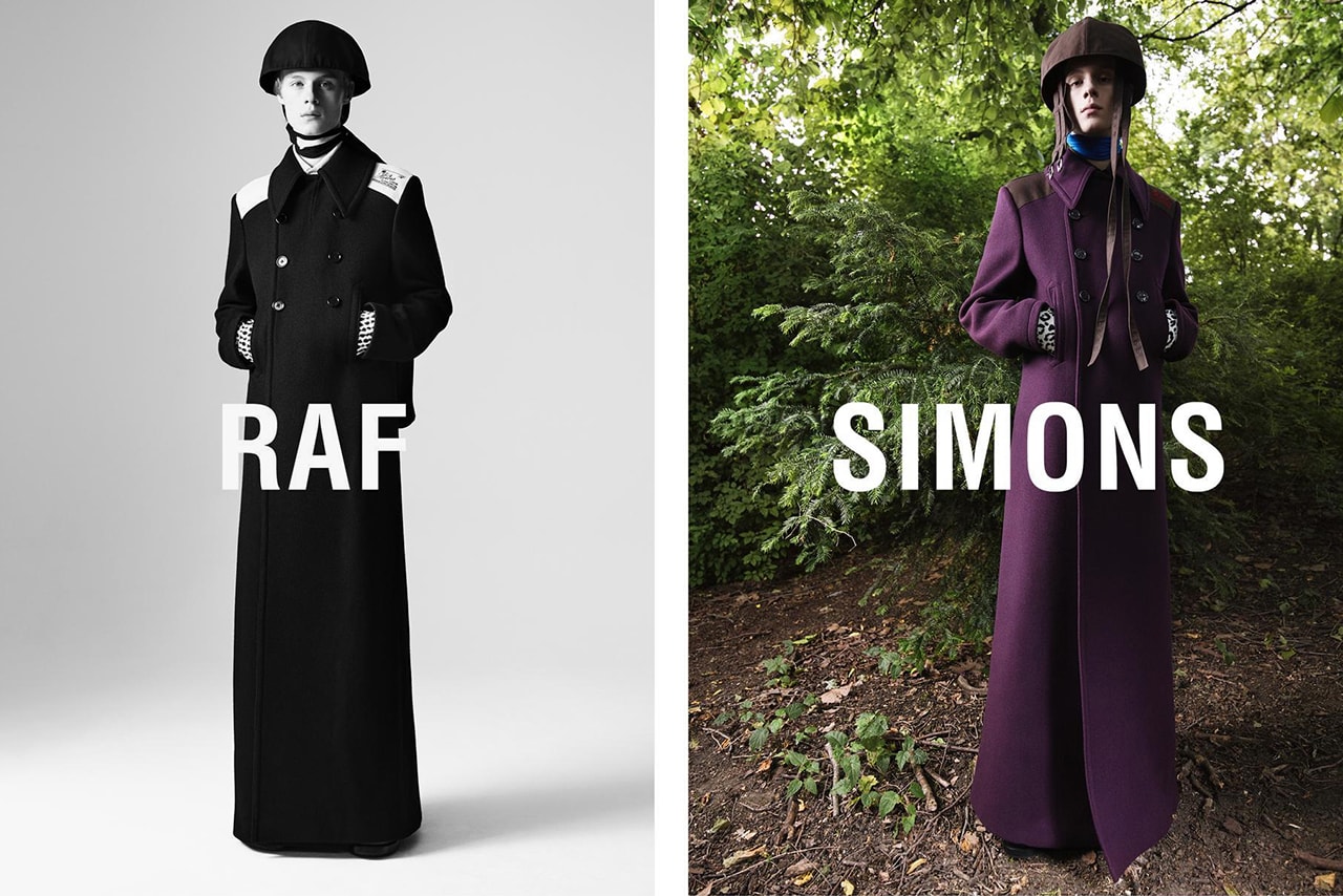 raf simons willy vanderperre olivier rizzo fall/winter 2019 campaign imagery collection details closer look lookbook release information