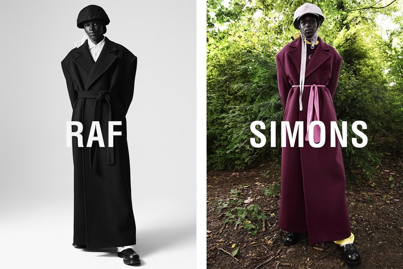 raf simons willy vanderperre olivier rizzo fall/winter 2019 campaign imagery collection details closer look lookbook release information