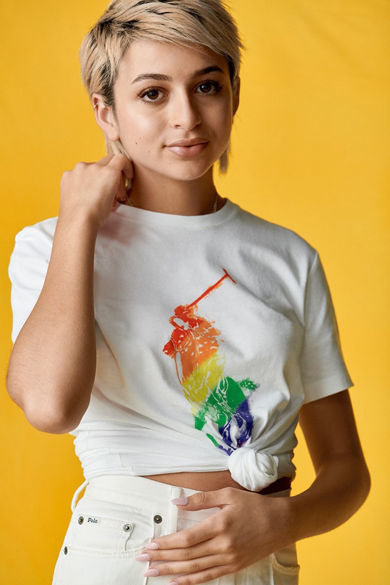 Ralph Lauren Pride Collection LGBTQQIAAP Inclusive Capsule Spring Summer 2019 SS19 Lookbook Rainbow Flag Logo Mens Womens Children Kids T-Shirts Sweatshirts Trousers Hoodies Polos Caps Hats Stonewall Community Foundation Charity Profits Jacob Bixenman Olympian Gus Kenworthy ballet dancer Harper Watters Evrisha Tyriq Cory queer youth group Hetrick-Martin Institute Cass Bird
