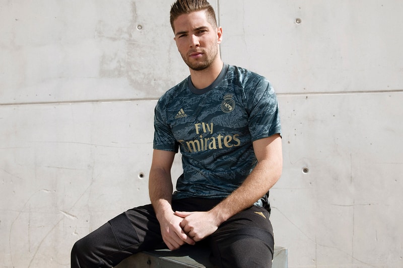 real madrid 2019 2020 away kit jersey adidas football soccer navy sound wave goalkeepers blue tiger camo