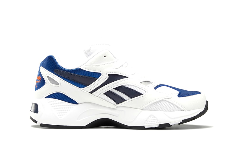 Reebok Aztrek 96 Spring Summer 2019 SS19 Colorways White/Royal Faux Suede OG Retro Revive X Shape Toe Chunky Sneaker Release Information Drop Date Buy Cop Online