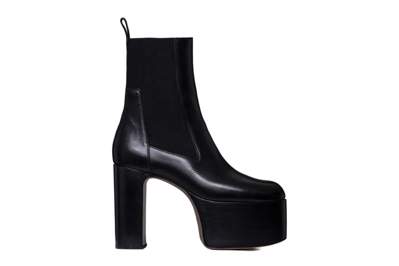 rick owens black kiss boots