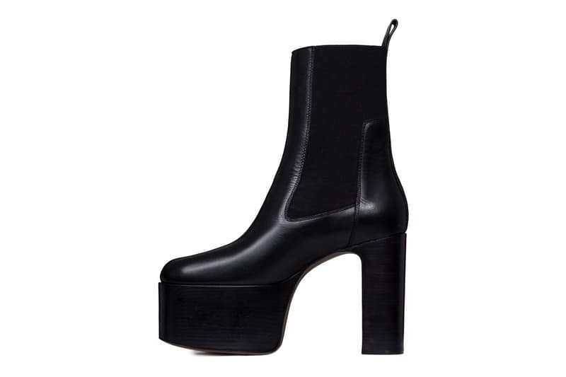 Rick Owens Tall Heel Kiss Boots In Black Hypebeast