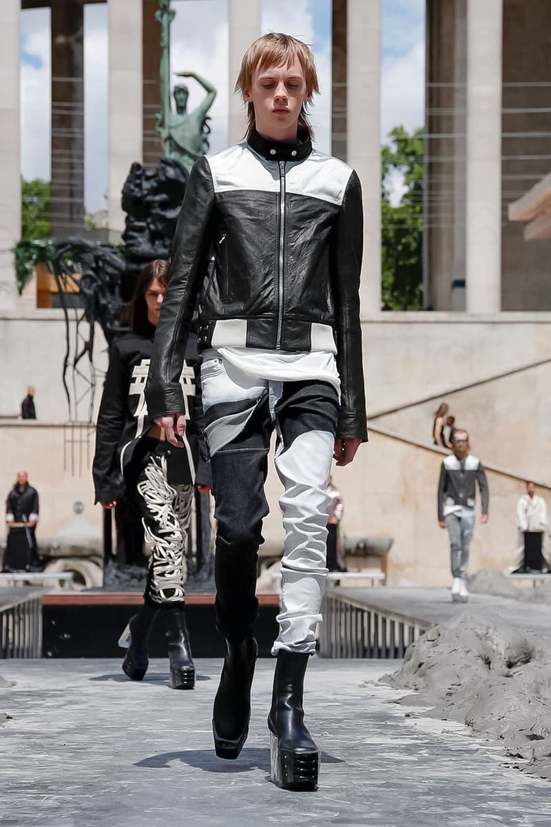 Rick Owens Spring/Summer 2020 Paris Fashion Week Men's SS20 Runway Collection Looks Tailoring Iridescent Coats Suits Streetwear Avant Garde