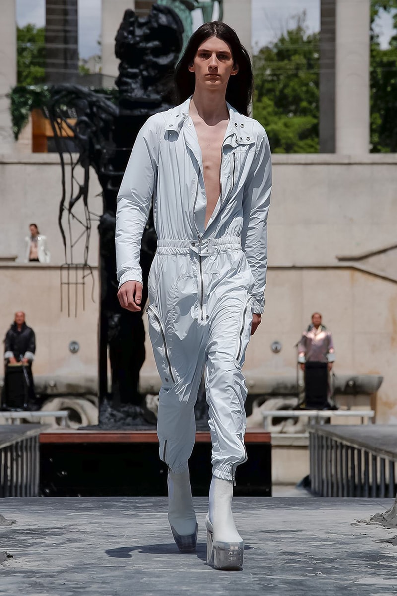 Rick Owens Spring/Summer 2020 Paris Fashion Week Men's SS20 Runway Collection Looks Tailoring Iridescent Coats Suits Streetwear Avant Garde