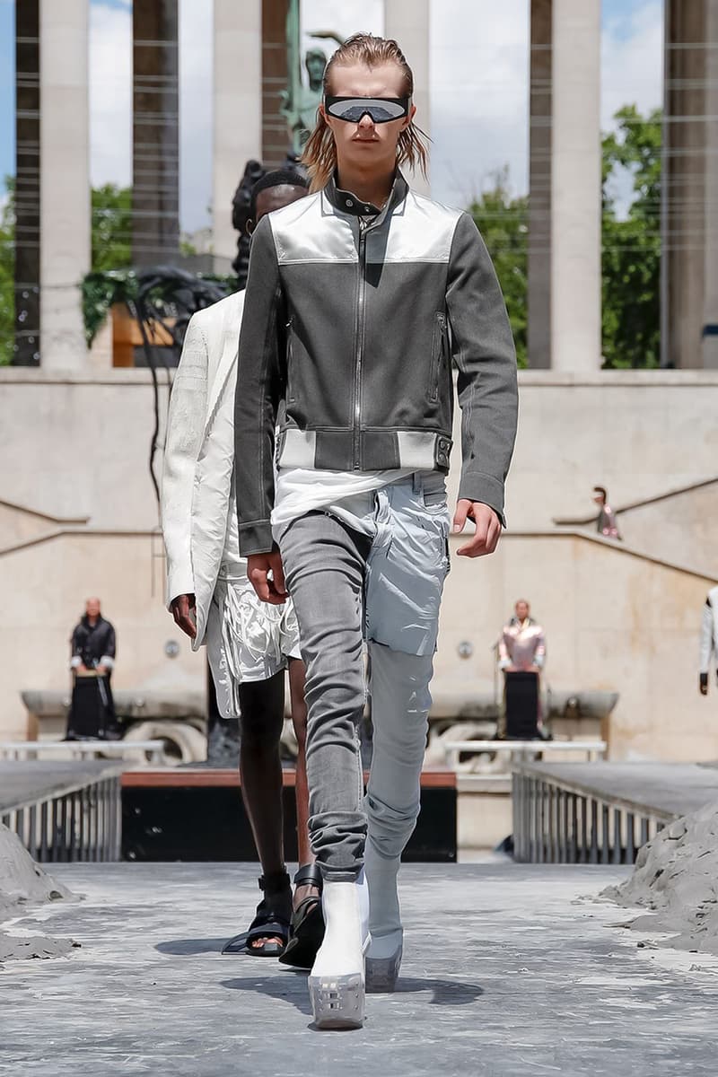 Rick Owens Spring/Summer 2020 Paris Fashion Week Men's SS20 Runway Collection Looks Tailoring Iridescent Coats Suits Streetwear Avant Garde