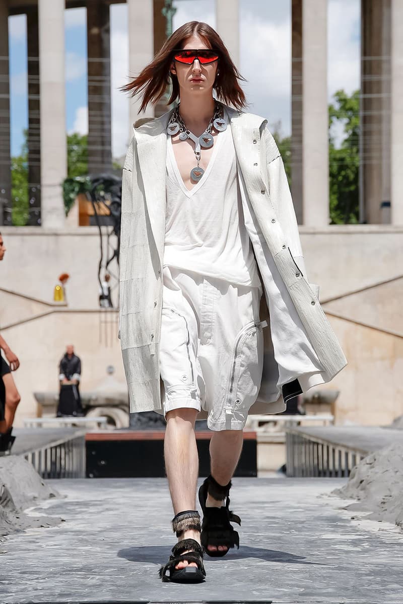 Rick Owens Spring/Summer 2020 Paris Fashion Week Men's SS20 Runway Collection Looks Tailoring Iridescent Coats Suits Streetwear Avant Garde