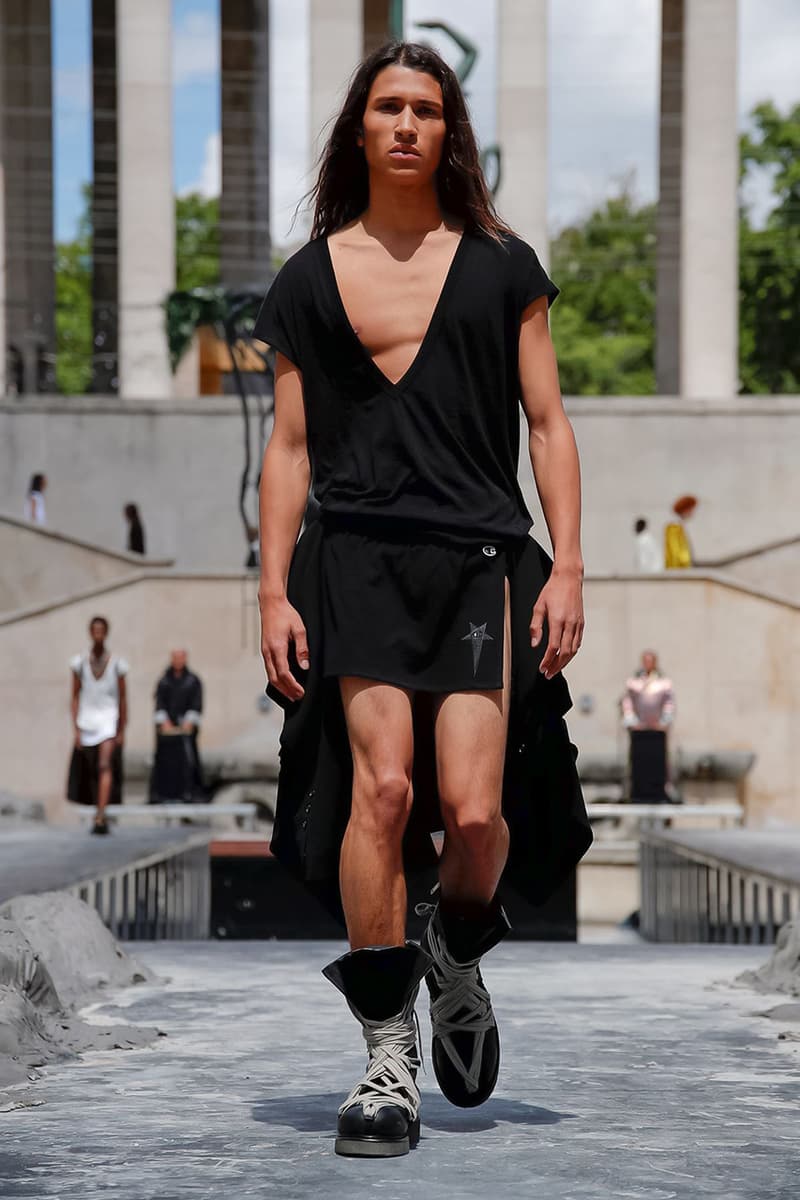 Rick Owens Spring/Summer 2020 Paris Fashion Week Men's SS20 Runway Collection Looks Tailoring Iridescent Coats Suits Streetwear Avant Garde