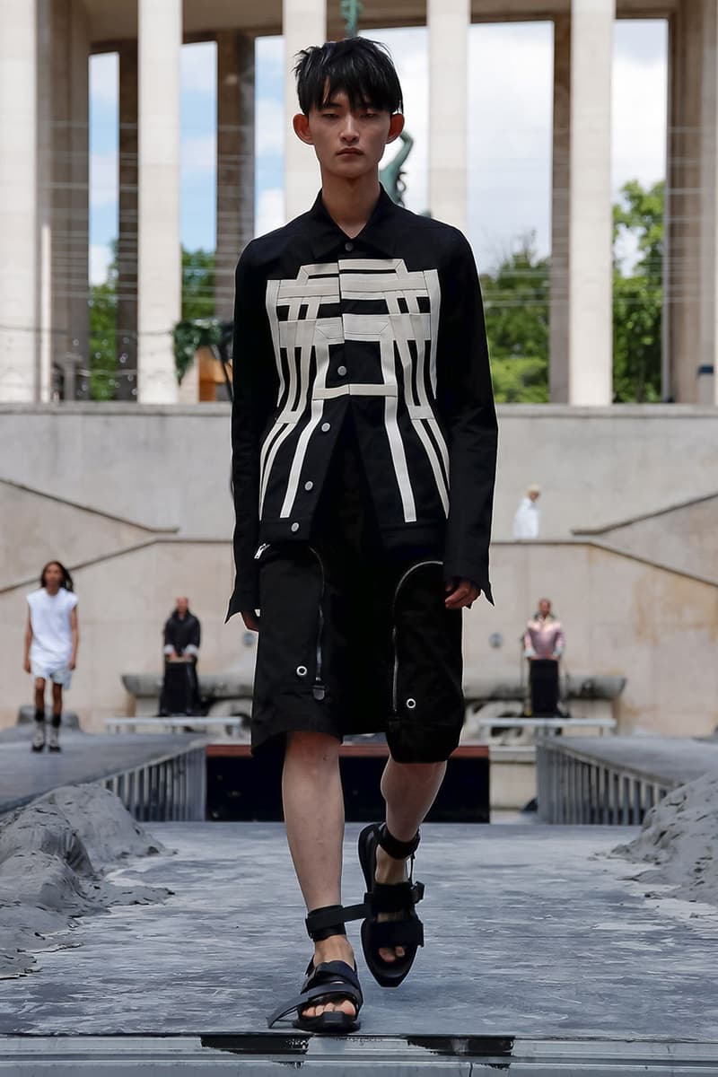 Rick Owens Spring/Summer 2020 Paris Fashion Week Men's SS20 Runway Collection Looks Tailoring Iridescent Coats Suits Streetwear Avant Garde