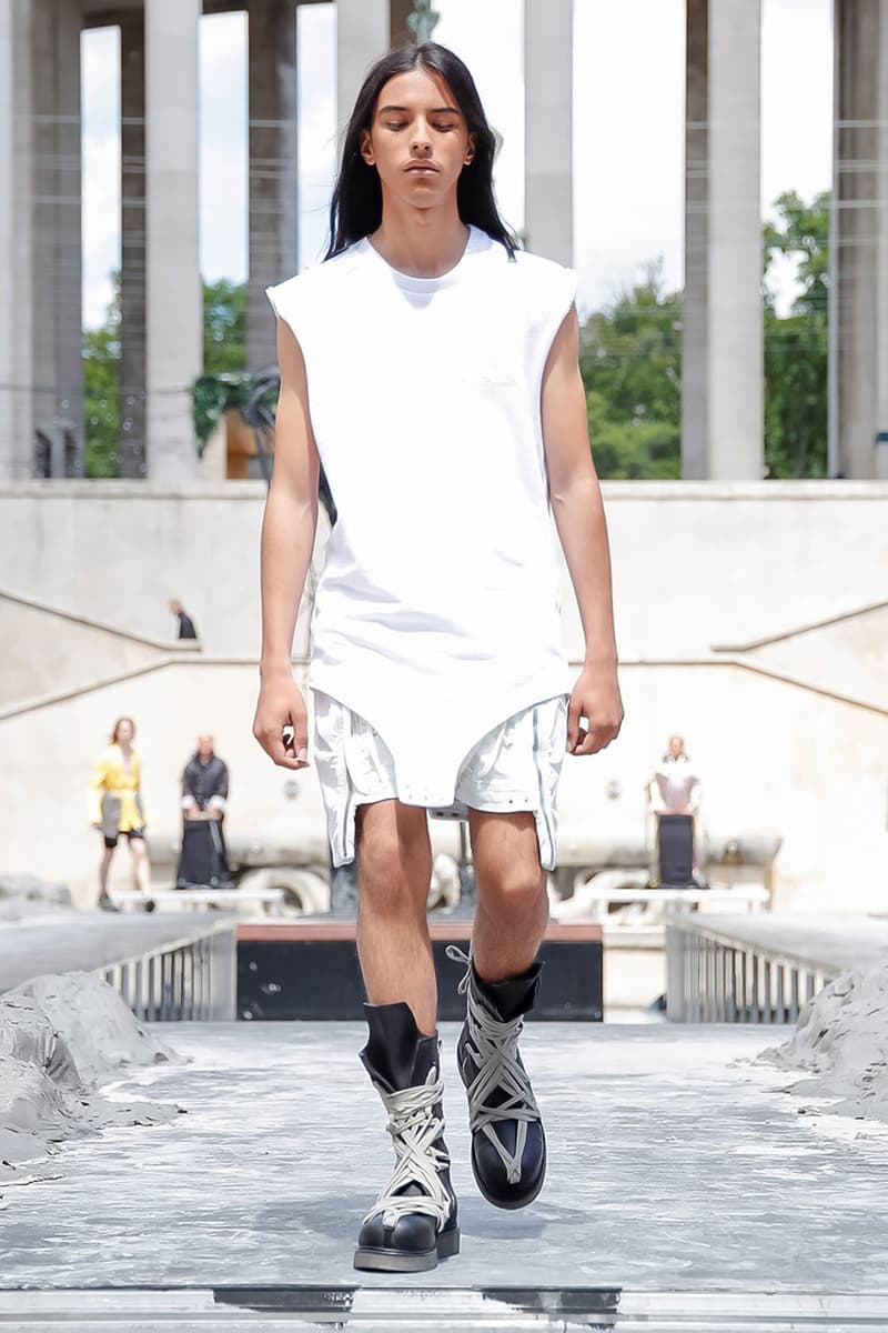 Rick Owens Spring/Summer 2020 Paris Fashion Week Men's SS20 Runway Collection Looks Tailoring Iridescent Coats Suits Streetwear Avant Garde