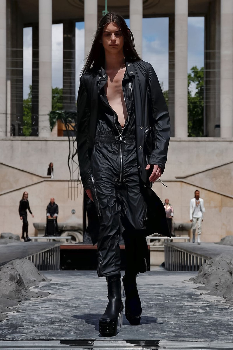Rick Owens Spring/Summer 2020 Paris Fashion Week Men's SS20 Runway Collection Looks Tailoring Iridescent Coats Suits Streetwear Avant Garde