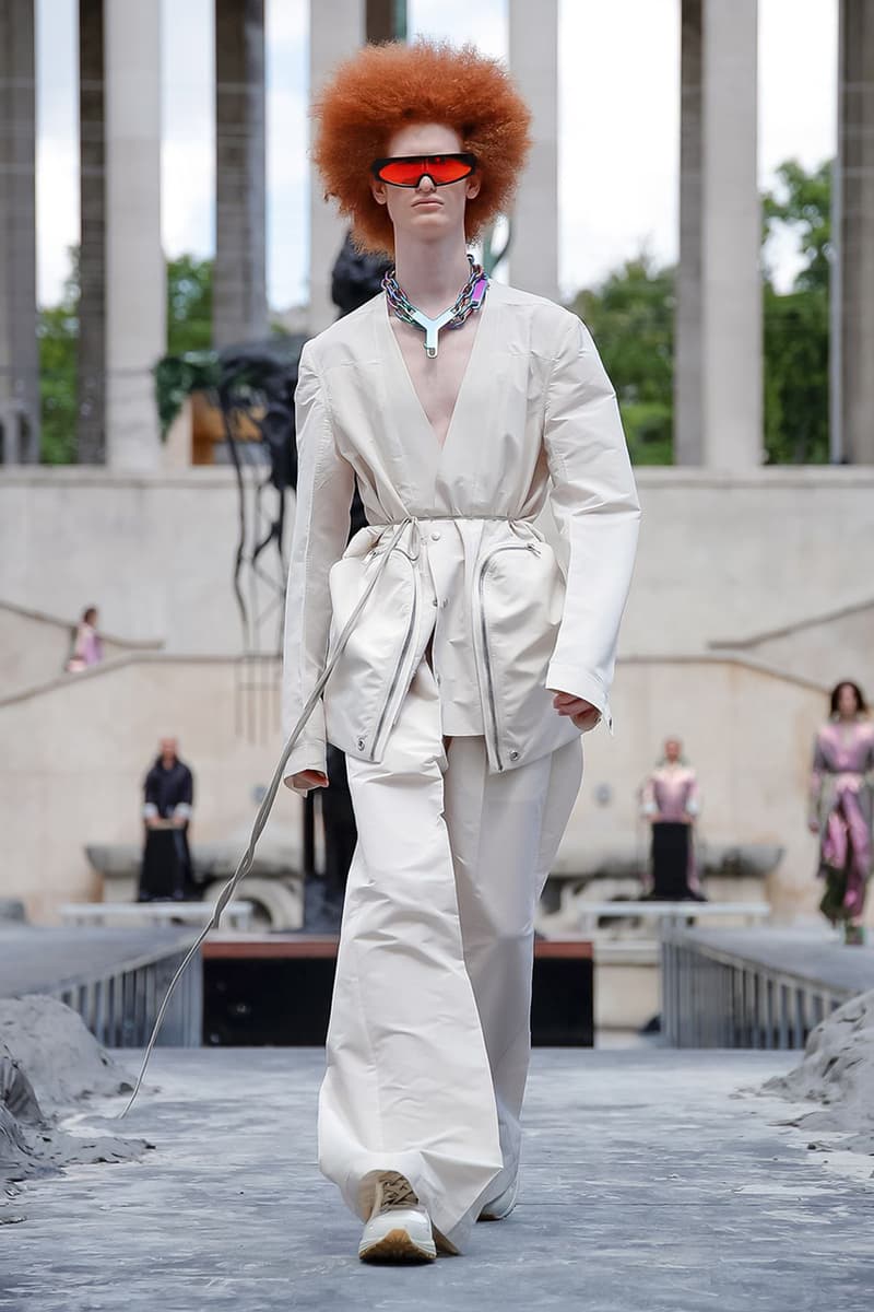 Rick Owens Spring/Summer 2020 Paris Fashion Week Men's SS20 Runway Collection Looks Tailoring Iridescent Coats Suits Streetwear Avant Garde