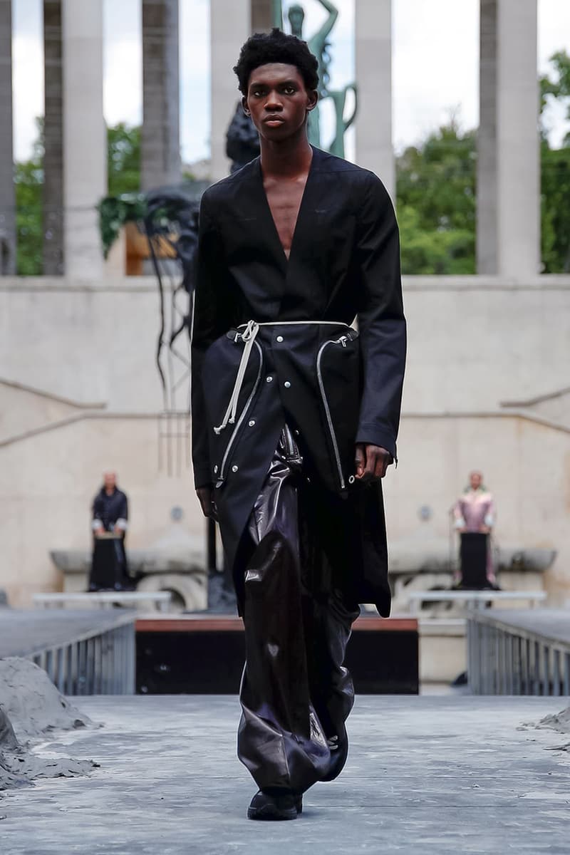 Rick Owens Spring/Summer 2020 Paris Fashion Week Men's SS20 Runway Collection Looks Tailoring Iridescent Coats Suits Streetwear Avant Garde